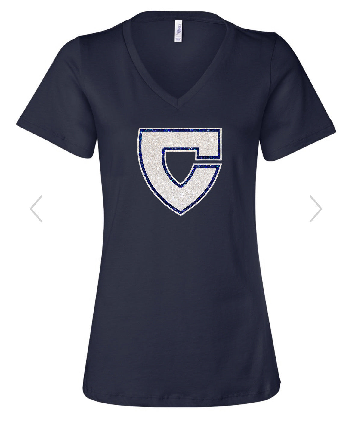 Women’s Chargers Navy V-neck