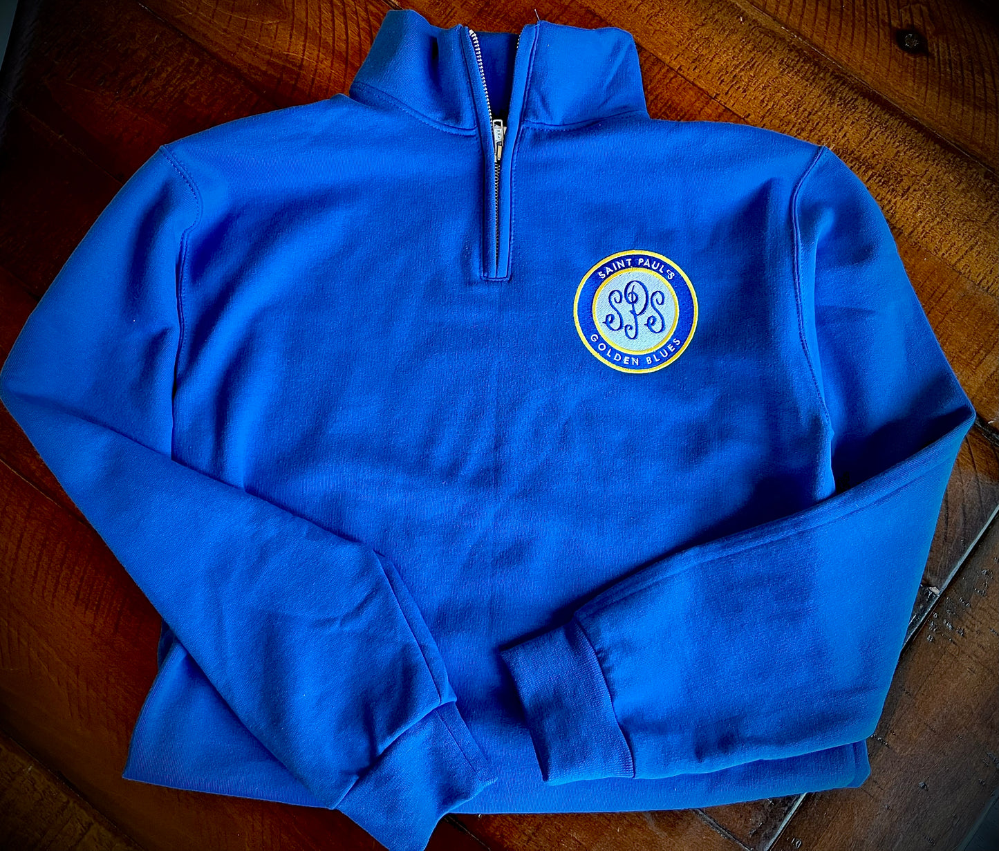 Golden Blues Collar Quarter-Zip Sweatshirt