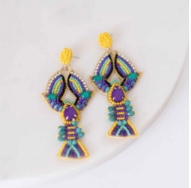 Mardi Craw Beaded Earrings