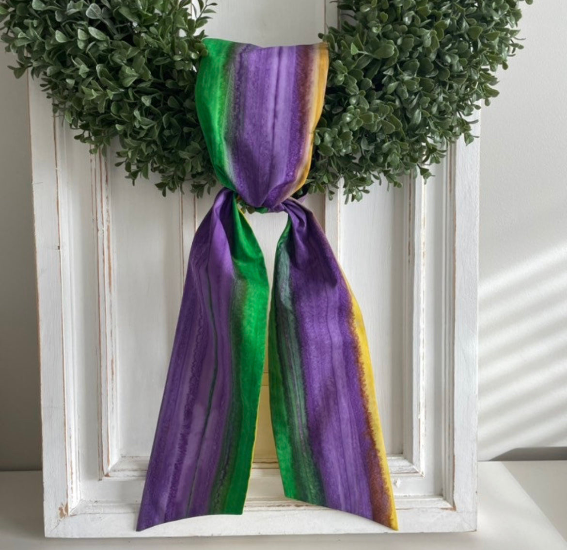 Mardi Gras Wreath Sash