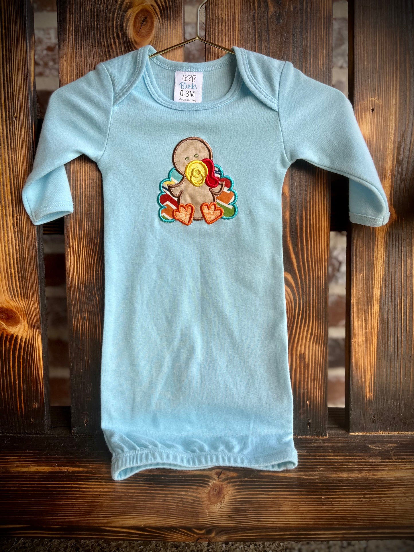 Baby Boy Thanksgiving Gown